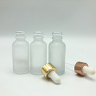 Hanya Transparent Frosted Glass Dropper Bottles With Pipette BPA Free